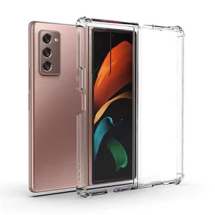 Soft Anti Crack Case Samsung Galaxy Z Fold 5 Fold 4 Fold 3 Z Fold 2 Clear Crack Case Anti Crack