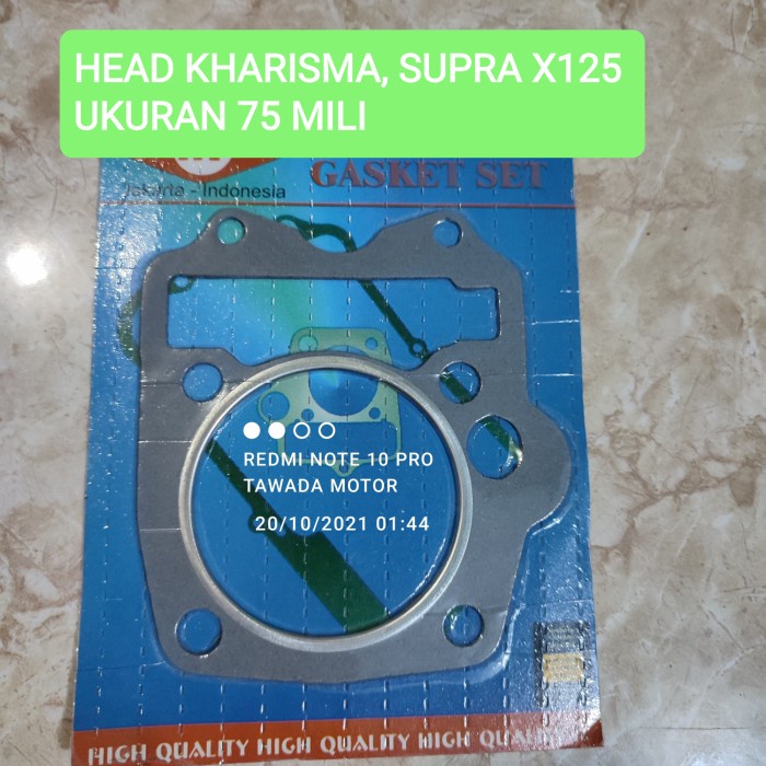 PAKING RACING BLOK HEAD DIAMETER 75 KHARISMA SUPRA X125