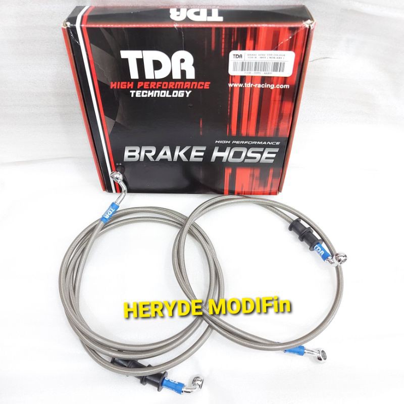 Selang Rem Set Depan dan Belakang NMAX155 N MAX non ABS Original TDR Racing 110cm 210cm Silver Grey
