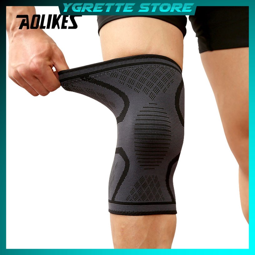 YGRETTE - AOLIKES SEPASANG Pelindung Lutut Knee KAKI Support Pad Brace Fitness Gym 1 Pair Size