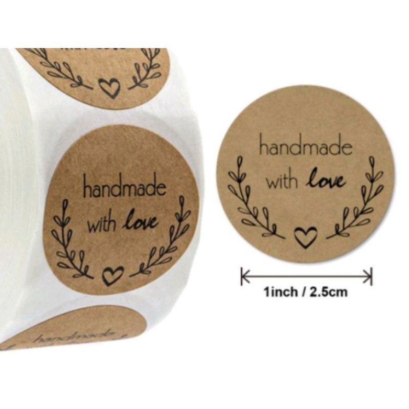 

Stiker - Hand Made With Love Unik Lucu