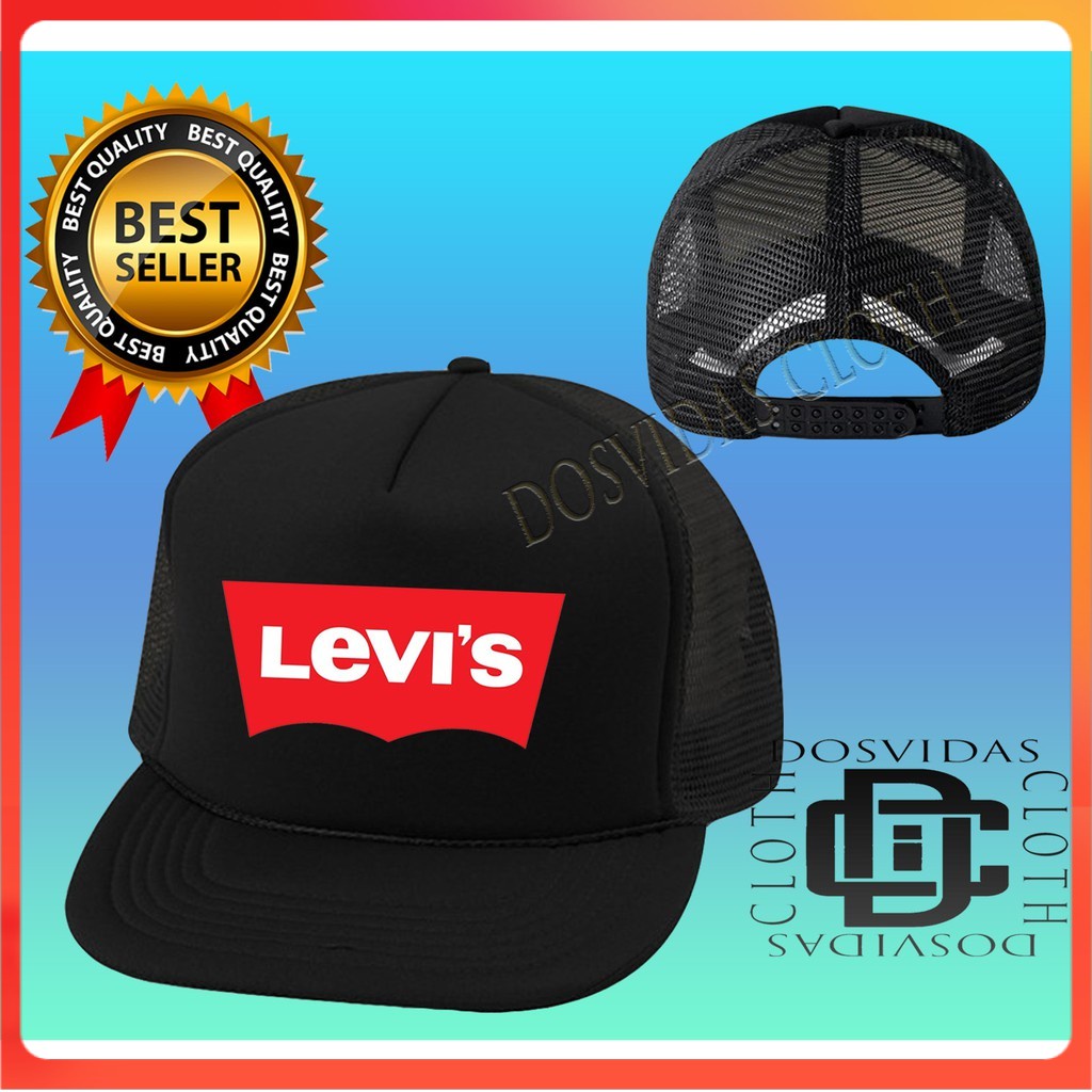 BERKUALITAS Topi Trucker Jaring LEVIS JEANS Keren Pria Wanita LEVIS COD