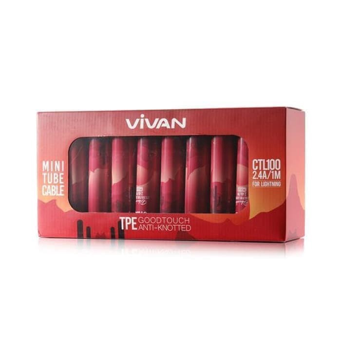 1 BOX (30pcs) KABEL DATA VIVAN TUBE