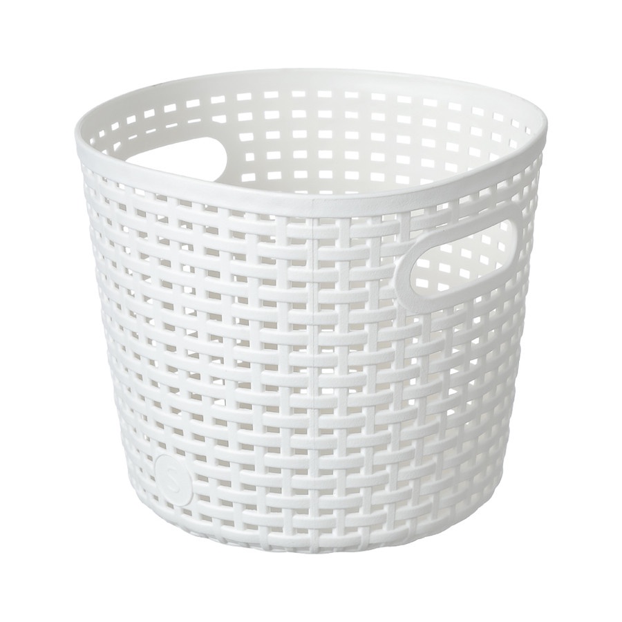 Miniso Plaid Round &amp; Square Storage Basket (S)