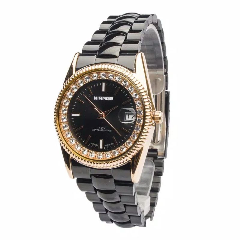 JAM MIRAGE WANITA 1580L WATER PROOF ITAM ROSGOLD ORIGINAL