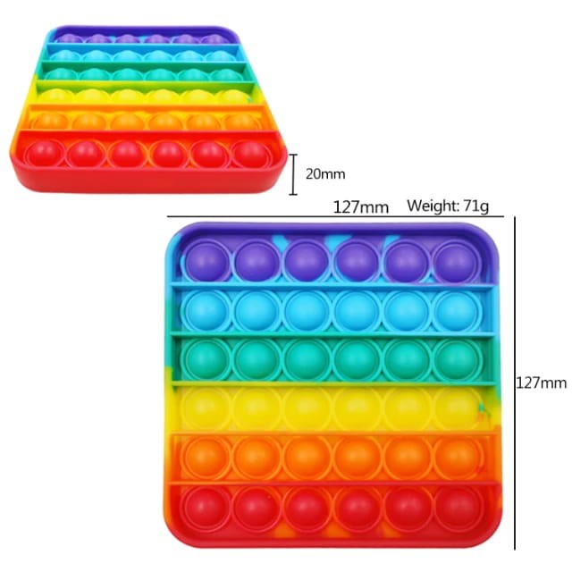 POP IT RAINBOW PELANGI FIDGET TOY POP IT NEW FIDGET PUSH TOYS POPITS MURAH RAINBOW