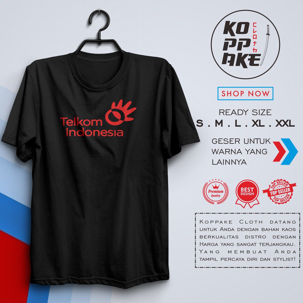 Kaos Telkom Indonesia Baju Perusahaan