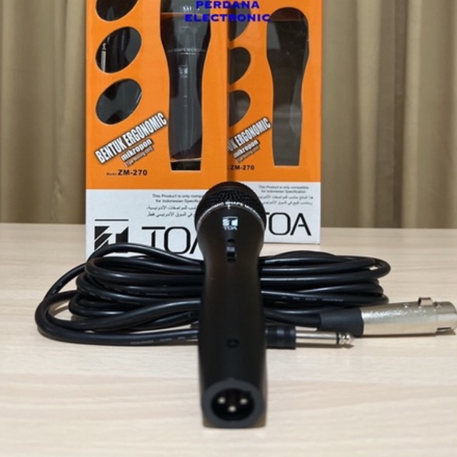 MICROPHONE MIC CABLE MIKROPON MIK KABEL TOA ZM-270 ORIGINAL ORI BAGUS TERLARIS TERBAIK GARANSI MASJID