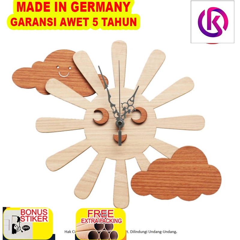 

Terlaris Jam Dinding Unik Artistik - SunnySmile Wall Clock