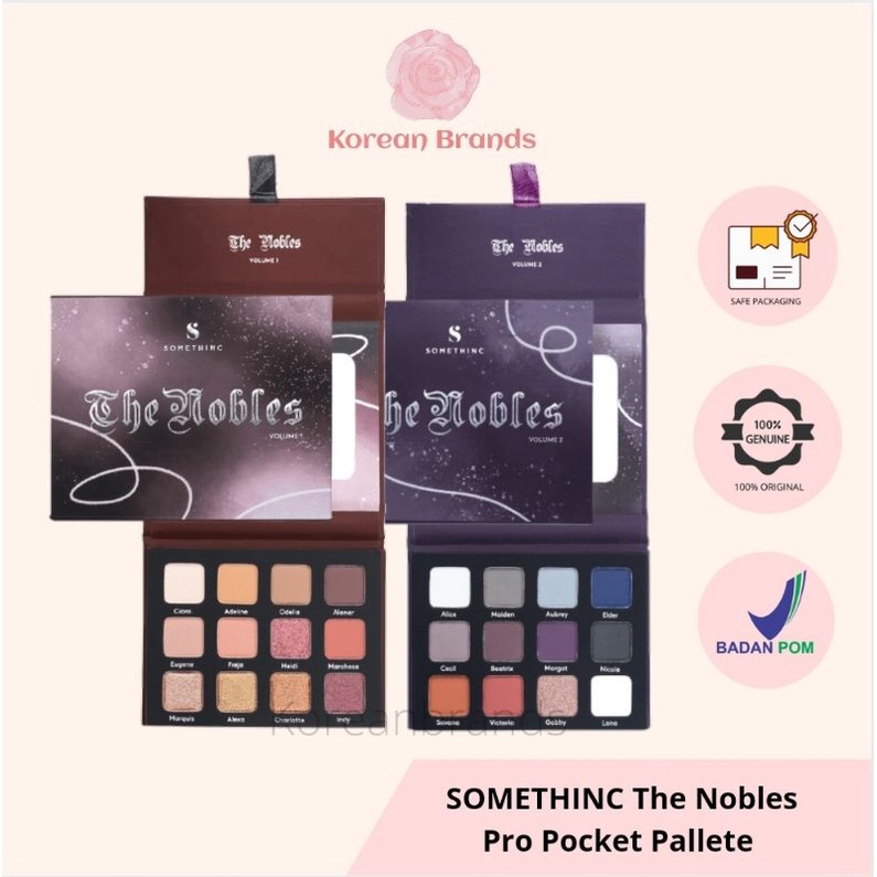 Somethinc The Nobles Pro Pocket Pallete Eyeshadow Vol 1 Vol 2