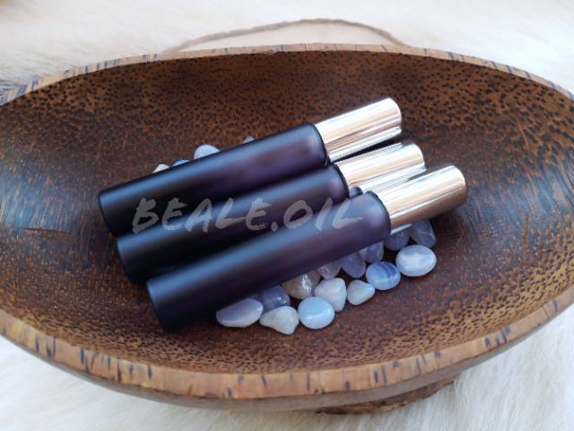 Botol Kaca Roller Rollon Purple Gradation 10ml Amber Roll On