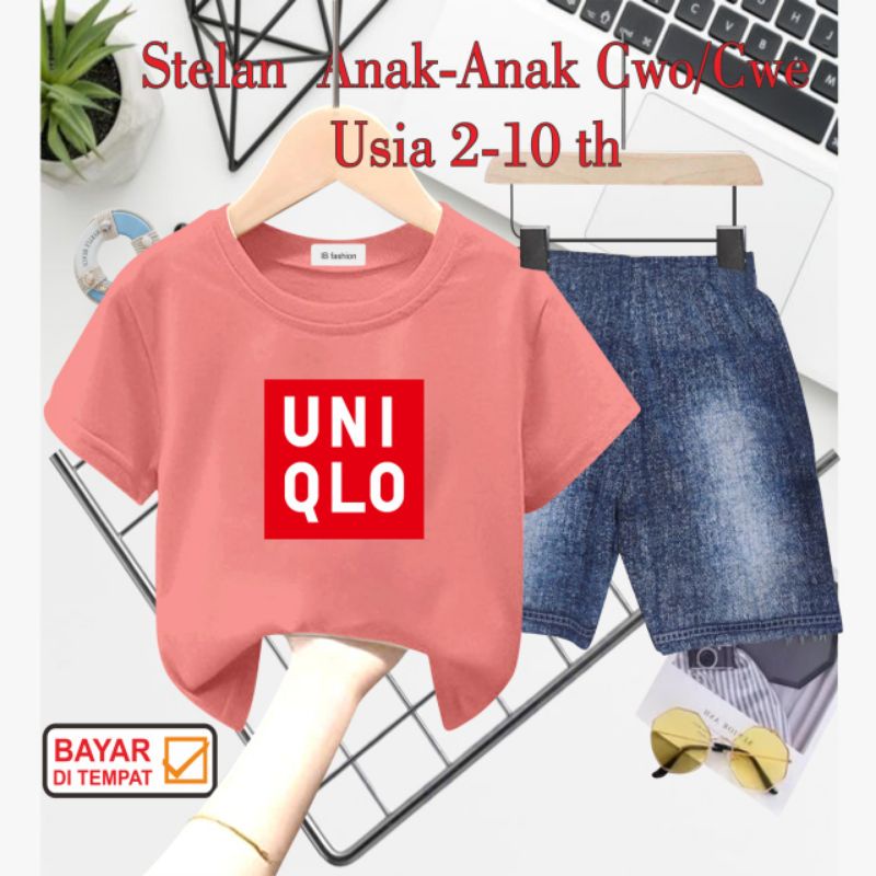 ((IB))SETELAN ANAK2 UNISEX SEMI JEANS/U4IQL0 DIGITAL SABLON