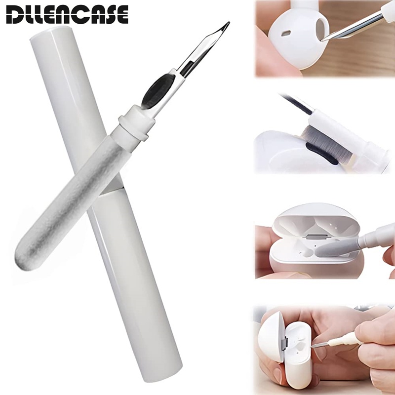 Dllen Set Pen Pembersihkotak Penyimpanan Untuk Earphone Bluetooth Wireless Earbud B003