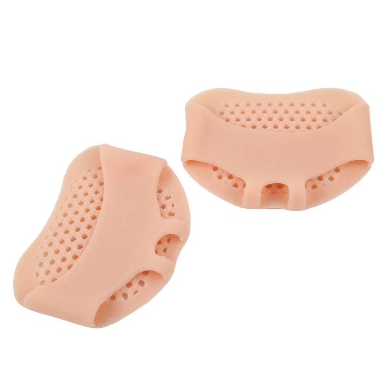 1 Pasang Insole/Insert/Sisipan Sepatu/Pad Bantalan Kaki Bahan Silicone Desain Sarang Lebah Unik untuk Perawatan Kaki Pria dan Wanita