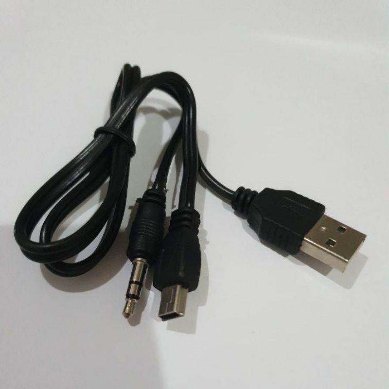 100% Baru Kabel Charger Konektor Jack Audio USB AUX Music Box MP3 MP4 Model Kotak Mini Nexian Esia