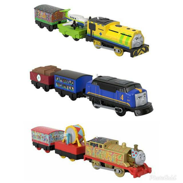 THOMAS & FRIENDS TRACK MASTER MOTORIZED GOLDEN THOMAS, GUSTAVO, RAUL &  EMERSON - MAINAN KERETA ANAK