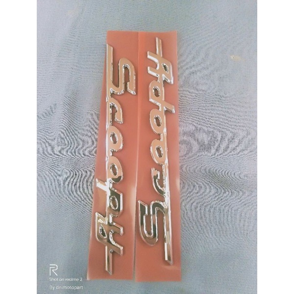 Emblem logo Honda Scoopy fi K16 2013-2016 berkualitas