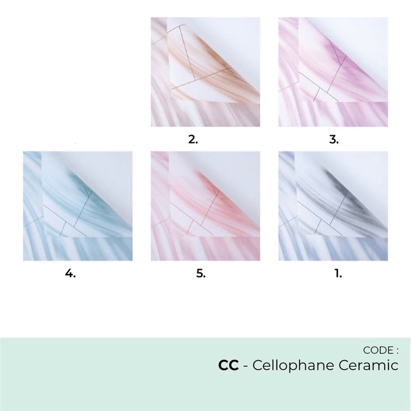 

Flower Wrapping Paper / Korean Wrapping Paper / Cellophane / Kertas Bunga Ceramic - CC