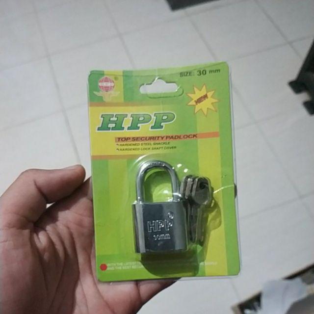 Gembok Putih 30 Mm Leher Pendek Hpp