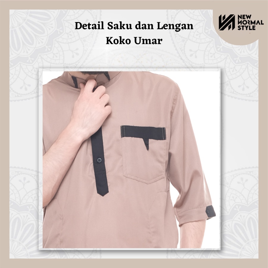 Umar Kids Series Baju Kemeja Pakaian Koko Kokoh Muslim Kurta Anak Laki Laki 8 10 12 13 Tahun Lengan Pendek