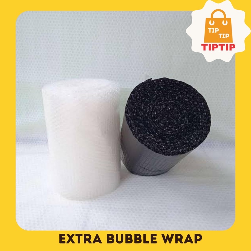 

Extra Bubble Wrap untuk tambahan packing