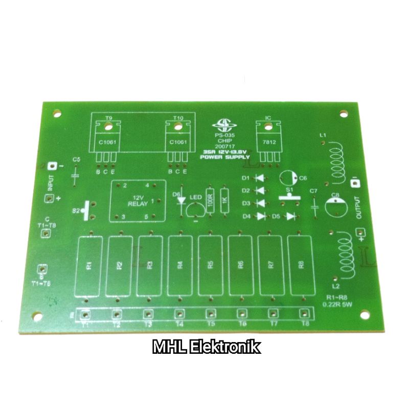 PCB 5A-35A 12V/13.8V Power Supply Saturn Type PS-035 PCB Power Supply 5A-35A 12V atau 13.8V PS-035