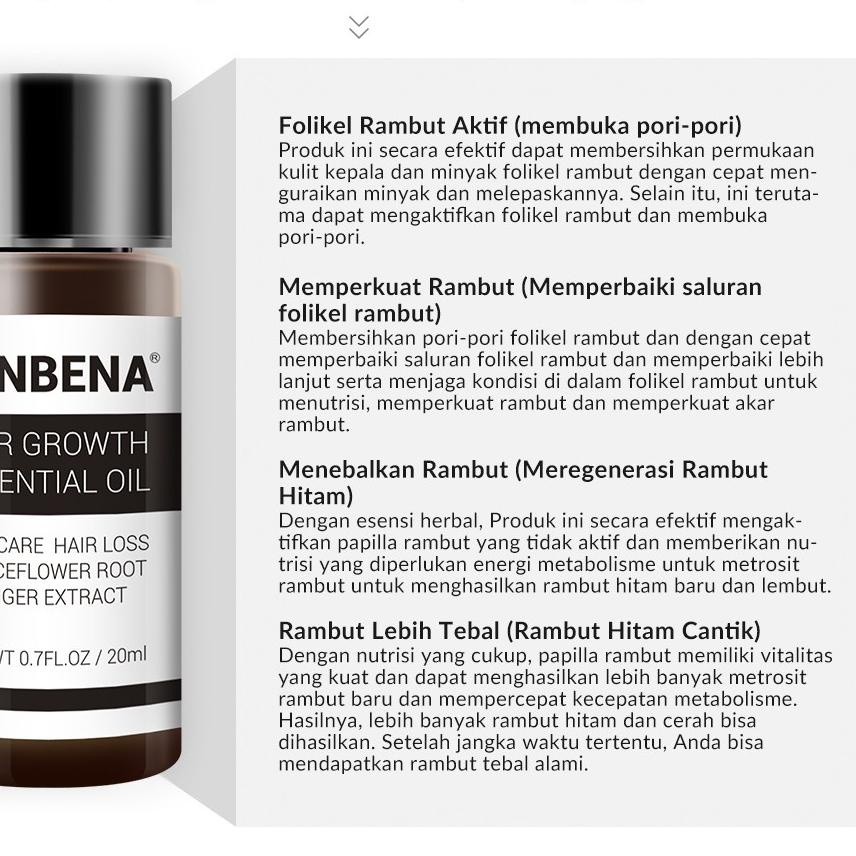 ○ [] LANBENA Hair Growth Essential Oil 20ml | Essence Spray 20ml - Mencegah Kerontokan ✶