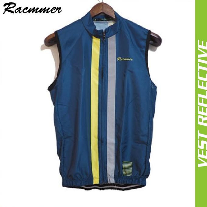DISKON  Navy Blue -Lightweight Cycling Vest Racmmer Original Gilet Full Zip 24 - S