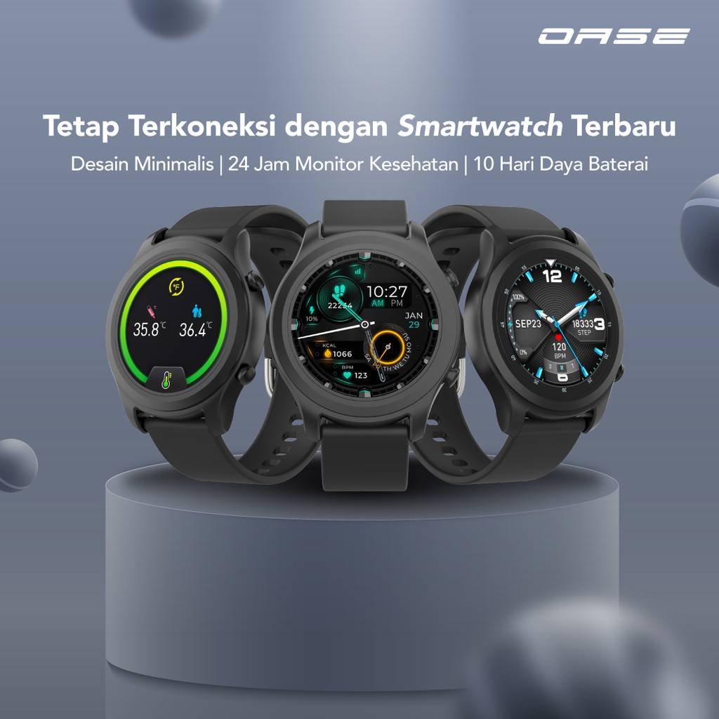 Olike Horizon W1 Smartwatch for Health 15Days Battery 160 mAh iOS Android Quick Charge Smartband IP67 OASE WS-S1-6