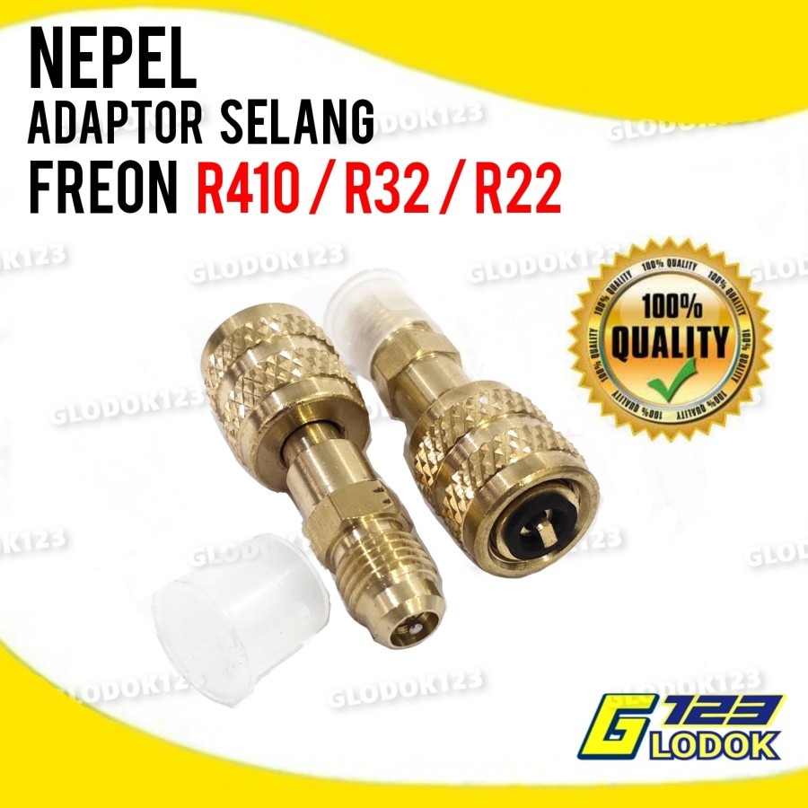 Nepel Adaptor Converter Selang Freon R410 R32 Dari R22 Premium