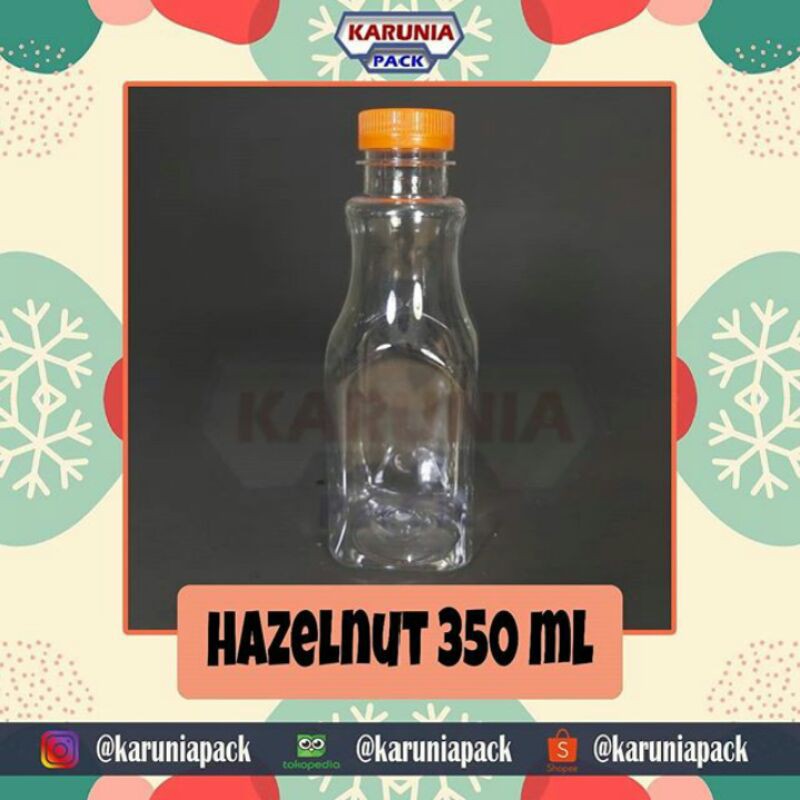 Botol plastik Hazelnut 300ml Botol jus juice kopi