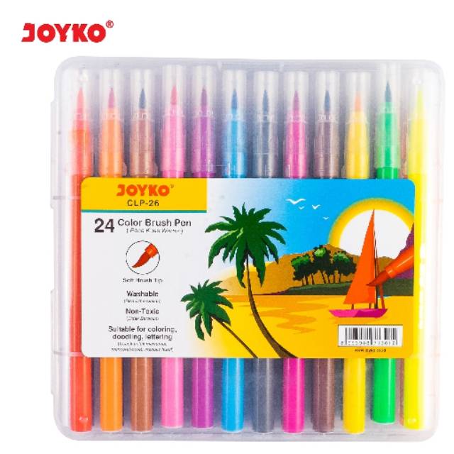 

Spidol / Color Brush Pen CLP-26 24 Warna