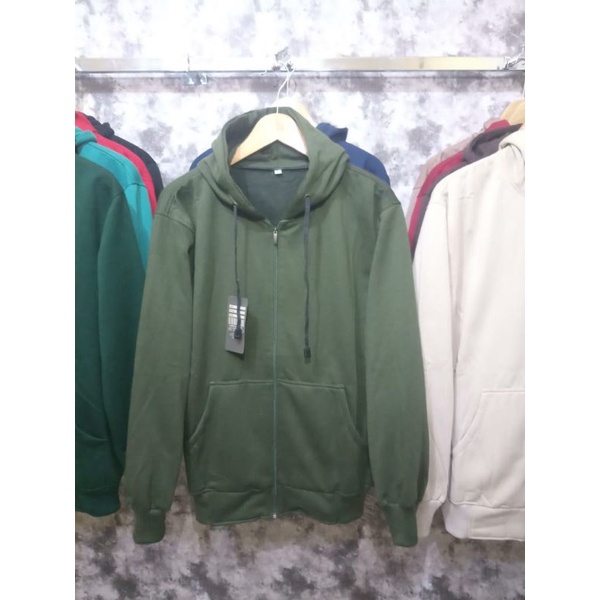 Hoodie Zipper / Sweater Resleting / Jaket Polos Unisex Size M - XXL