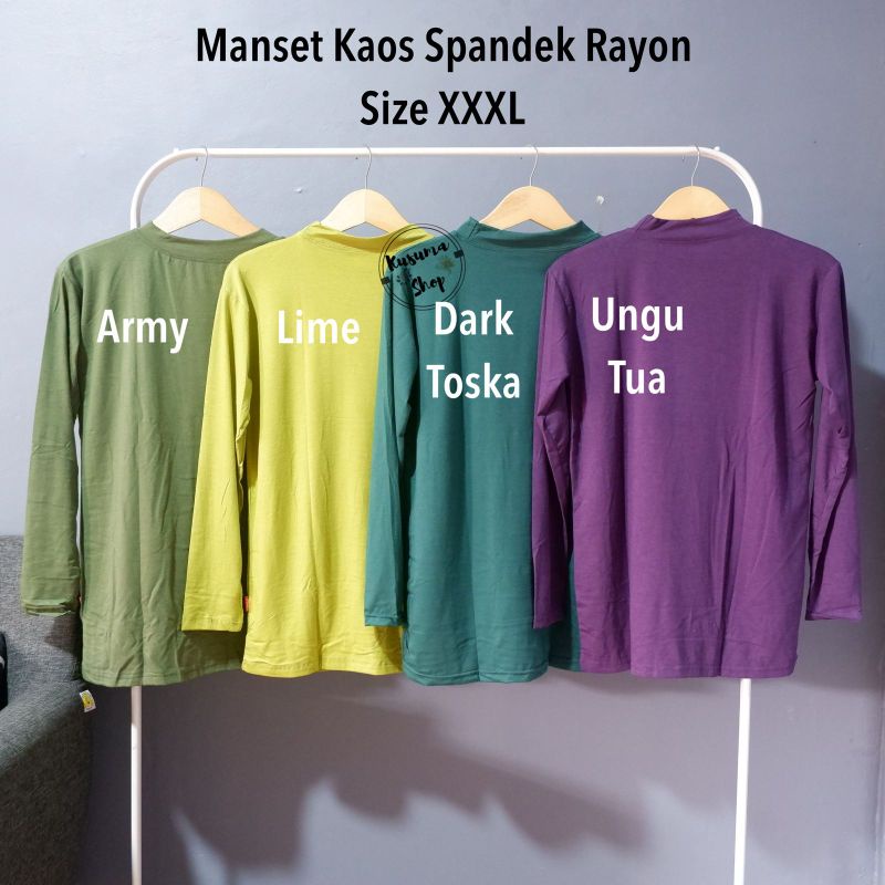 Manset Baju bahan rayon xxxl LD 102-118cm