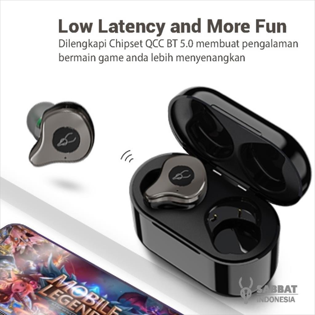 AKN88 - SABBAT E12 ULTRA ELECTROPLATING SERIES - Bluetooth 5.0 TWS Earphone