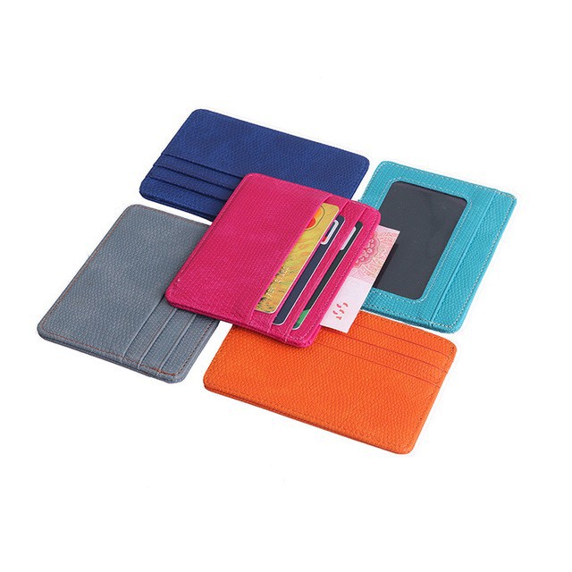 Dompet Kartu Wallet Card Holder Kulit Import J24