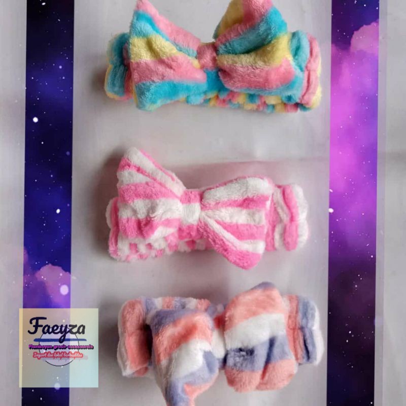 bandana rambut remaja korea 6 pcs