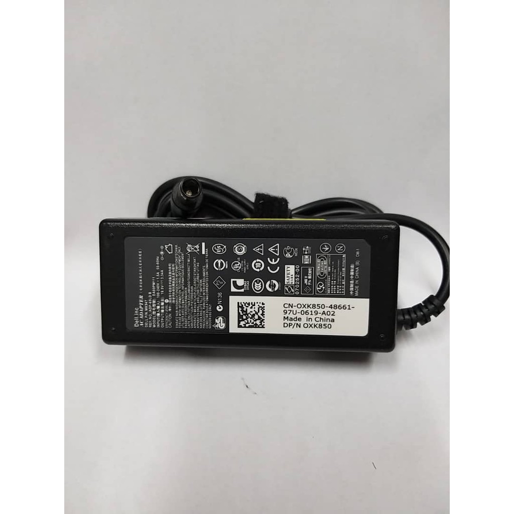 DELL Original Adaptor Charger Notebook Laptop 19.5v 3.34a Jarum (7.4*5.0 ) Berikut Kabel Power