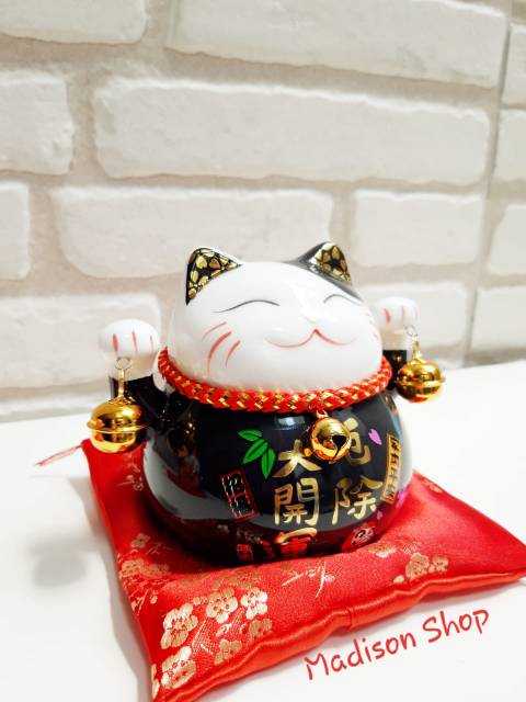 Maneki Neko Lucky Cat Zhao Chai Mao Kado Pembukaan Toko Hadiah Ultah Murah Dekorasi Imlek