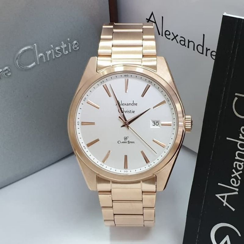 JAM TANGAN PRIA ALEXANDRE CHRISTIE ORIGINAL AC.8617MD, GARANSI RESMI 1 TAHUN ALEXANDRE CHRISTIE