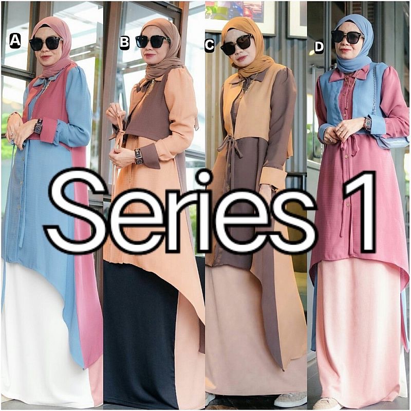 Tunik pay yu Original / ILONA SET ROK SERIES 1 BY DCL (PO 10 NOVEMBER)