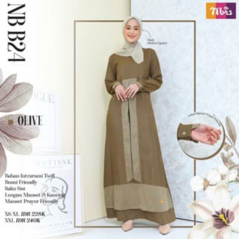 gamis nibras nb b24 gamis nibras terbaru 2022