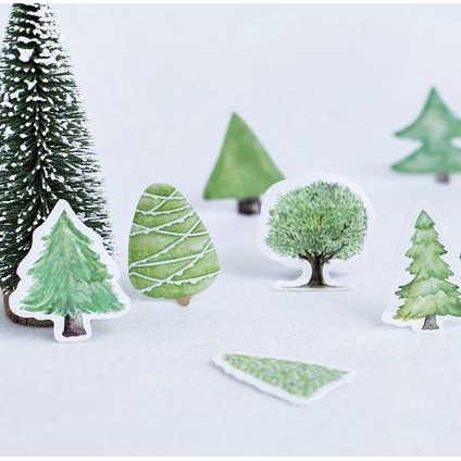 Label Stickers - Pine Forest (45pcs)