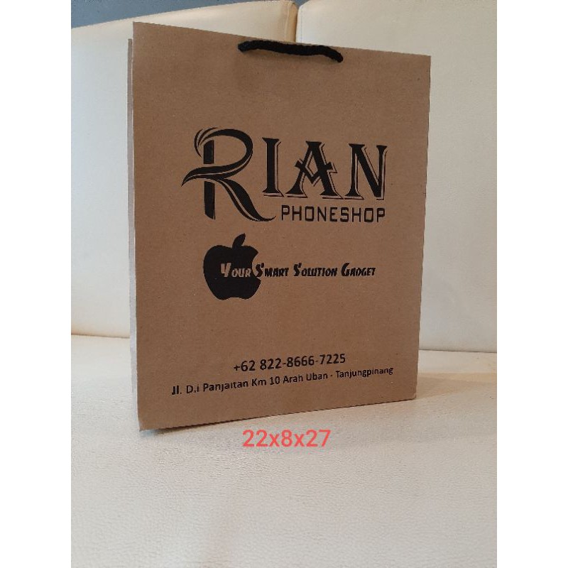 

kraft coklat 22x7x27