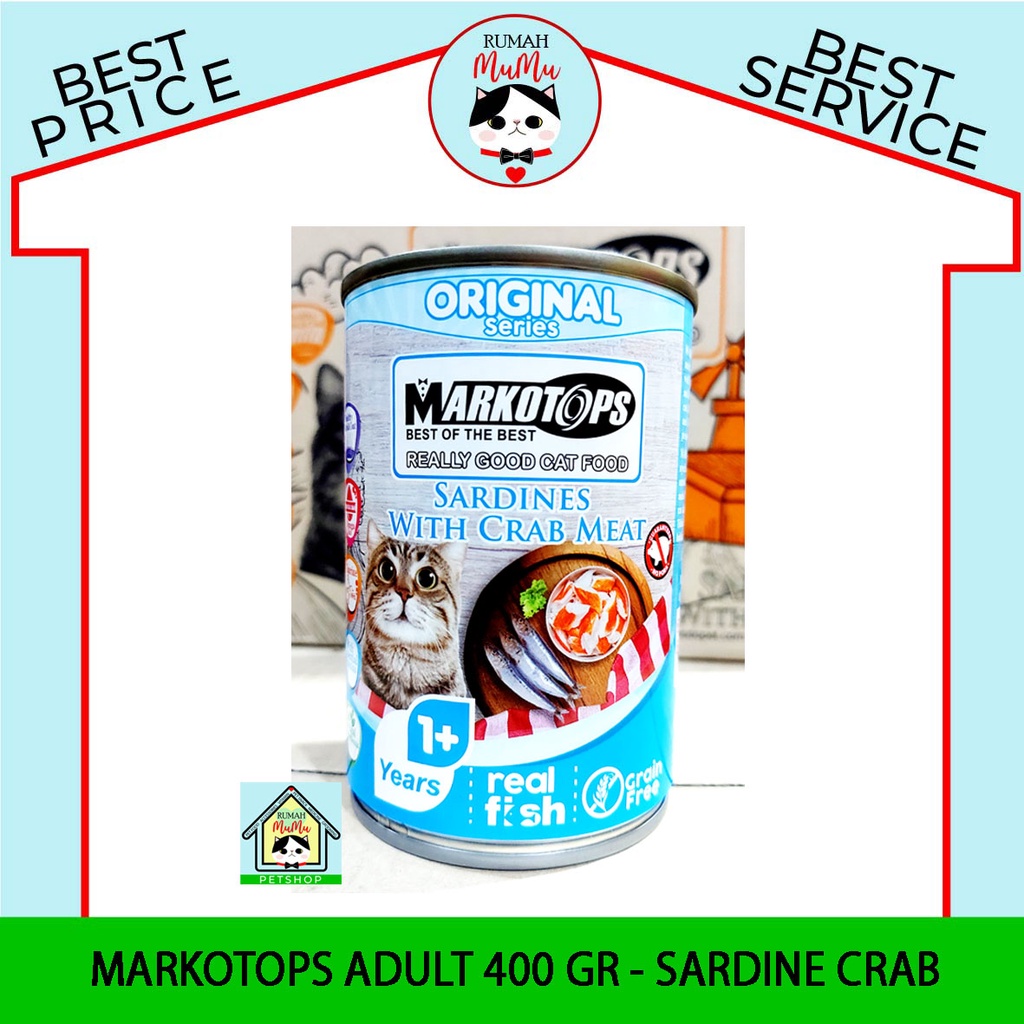 MARKOTOPS ADULT MAKANAN KALENG KUCING DEWASA 400GR