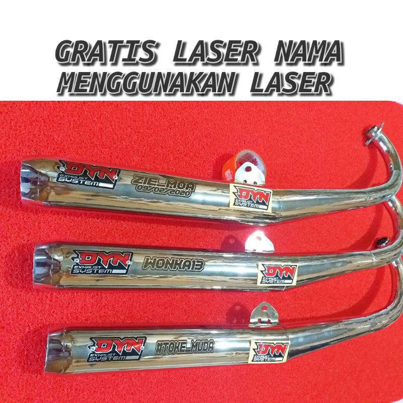 Knalpot  RX KING STANDAR RACING (GRATIS LASER NAMA)-DYN Exhaust System Original-1