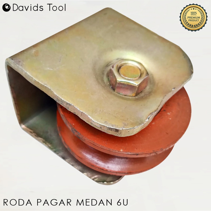 Roda Pagar Besi Gerbang Rumah Medan 6cm model U