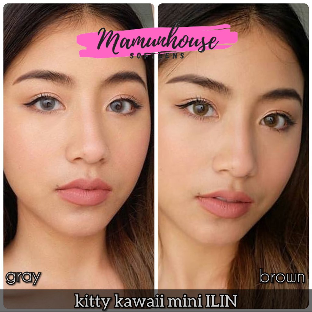 ORIGINAL Softlens Kitty Kawaii Mini Ilin Series Brown Gray Soflens Soflen