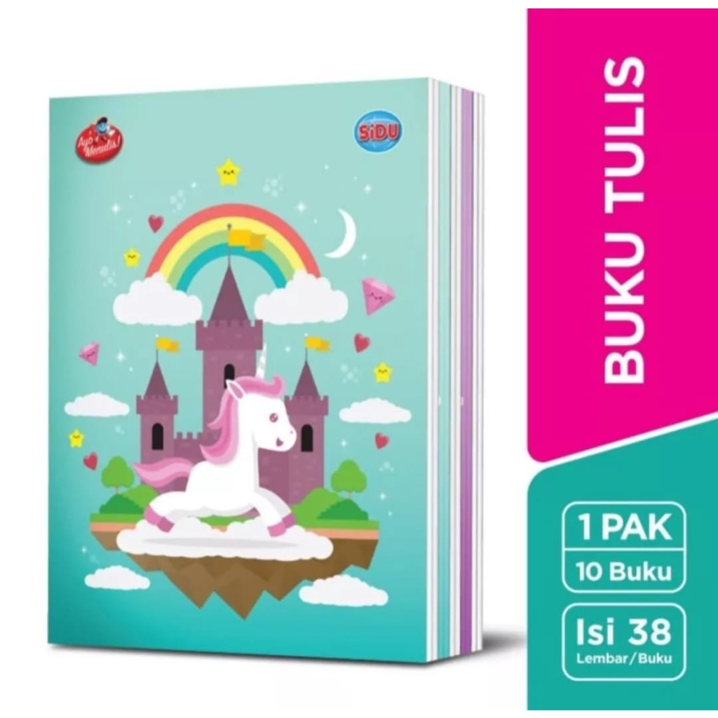 

Buku Tulis SIDU 38 Lembar ( 1 Pack isi 10 Buah Buku )