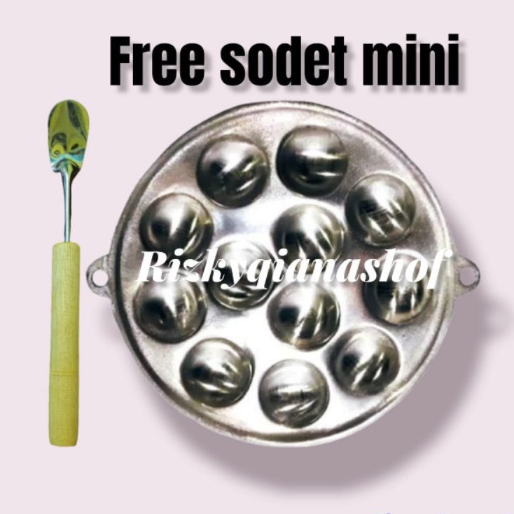 12 Lobang free sodet/Cetakan telor 12 lobang pree sodet mini